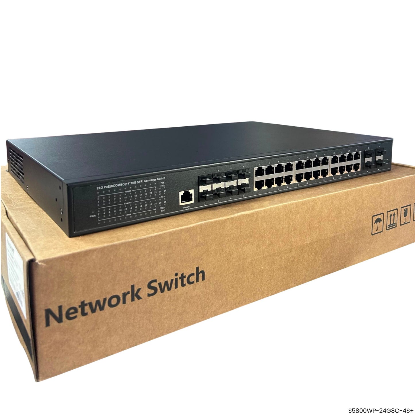 Switch PoE++ 90W administrable Hasivo S5800WP-24G8C-4S+ Panamá