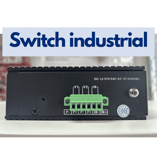 Switch industrial 4 puertos gigabit PoE + 2 SFP hasivo G800P-4G-2S