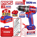 Taladro de impacto 20V 96Nm sin escobillas EMTOP ULCIDL20968
