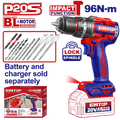 Taladro de impacto 96Nm motor sin escobillas EMTOP ECIDL209681