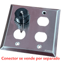 Tapa de acero inoxidable industrial 4 puertos