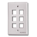 Tapa de pared de 6 puertos Kuwes AKL-25-3006-29