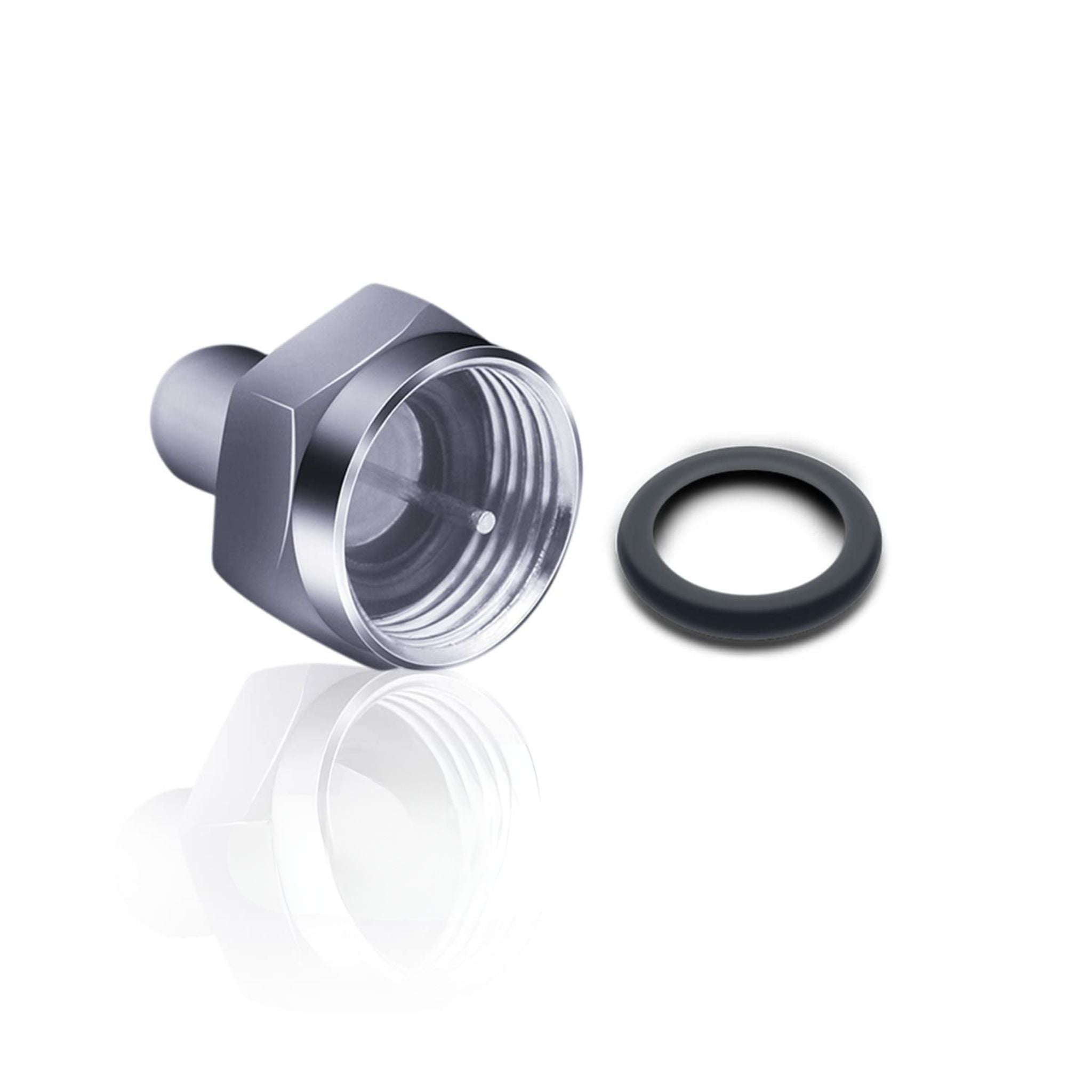 Tapa terminadora coaxial 75 Ohm tipo F para splitter y amplificador TV