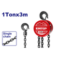 Tecle de cadena de 1 tonelada EMTOP ECBK110