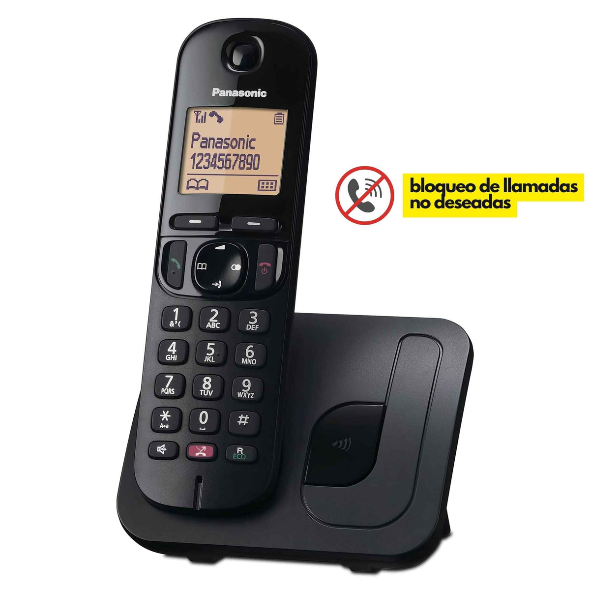 Teléfono Inalámbrico Panasonic KX-TGC250 con altavoz y bloqueo de llamadas - LA CASA DEL TELEFONO