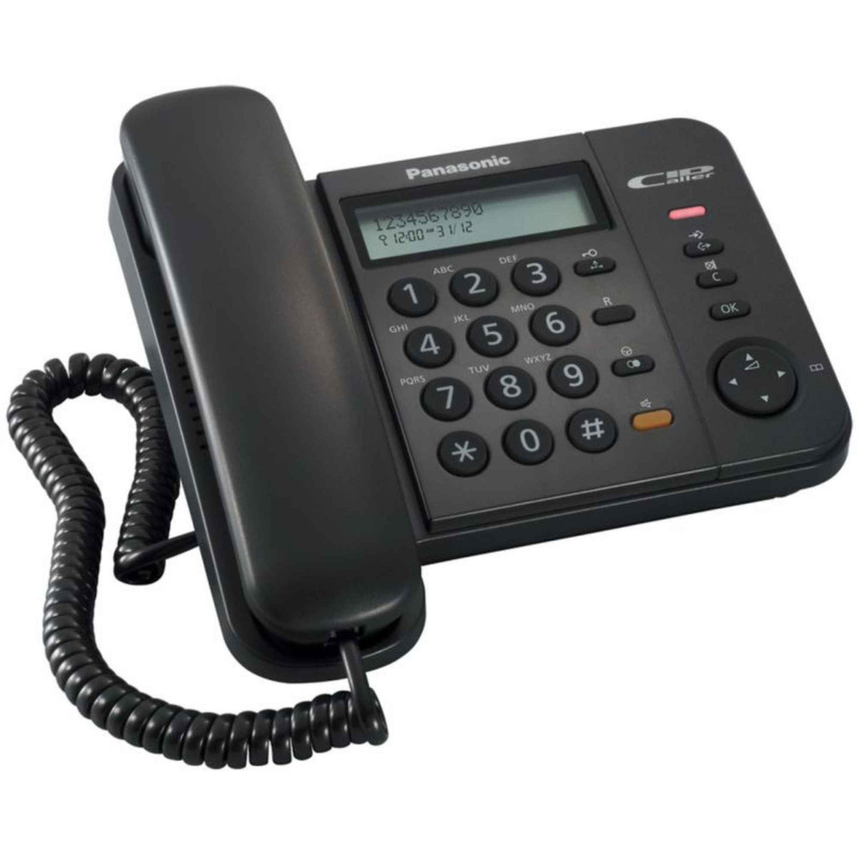 Teléfono Panasonic KX-TS580 con pantalla, altavoz y directorio telefónico - LA CASA DEL TELEFONO