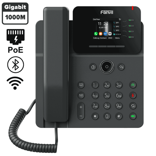 Teléfono Wifi cuentas SIP Gigabit PoE Bluetooth Fanvil V61W - LA CASA DEL TELEFONO