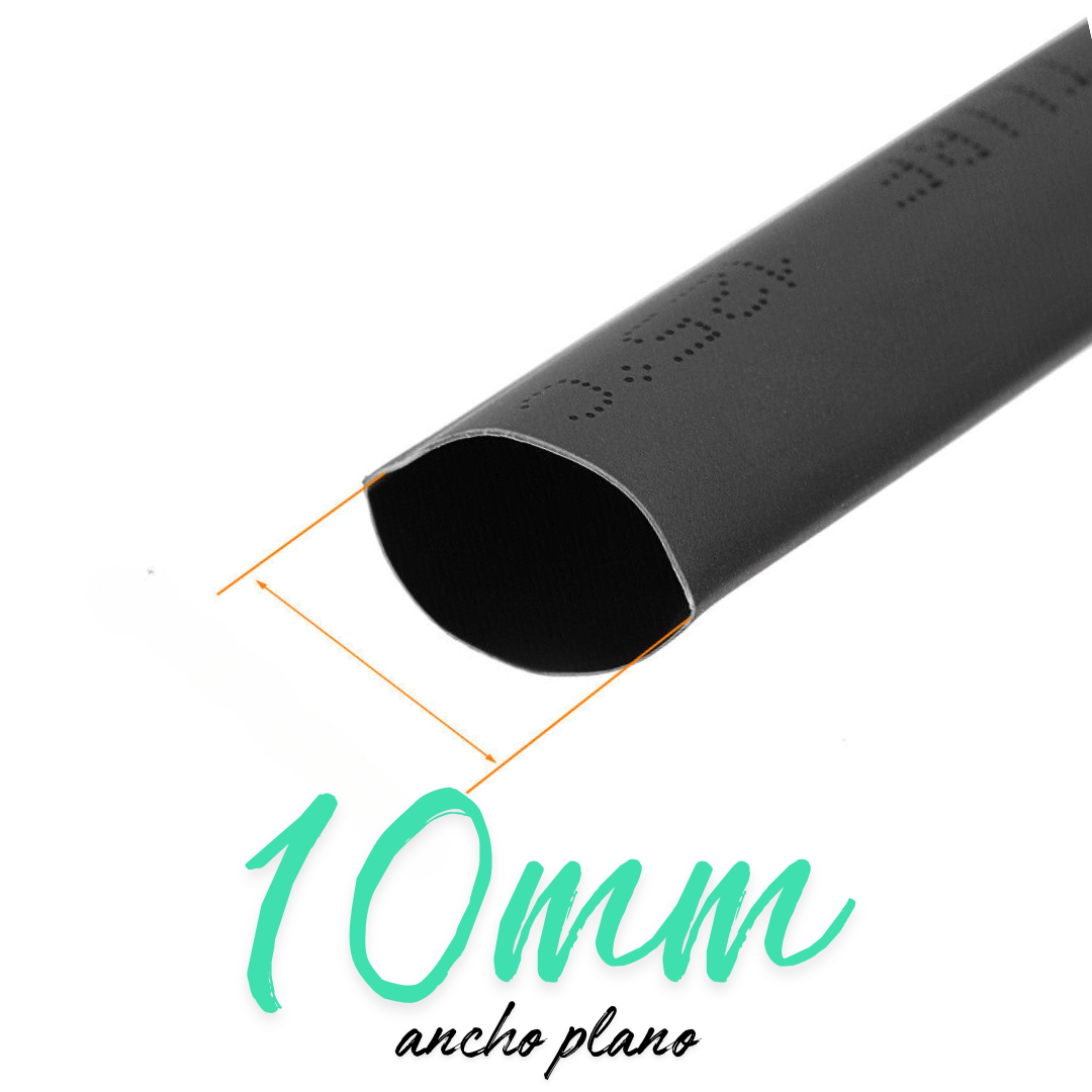 Termoencogible 10mm negro MIYAKO para aislar cables 