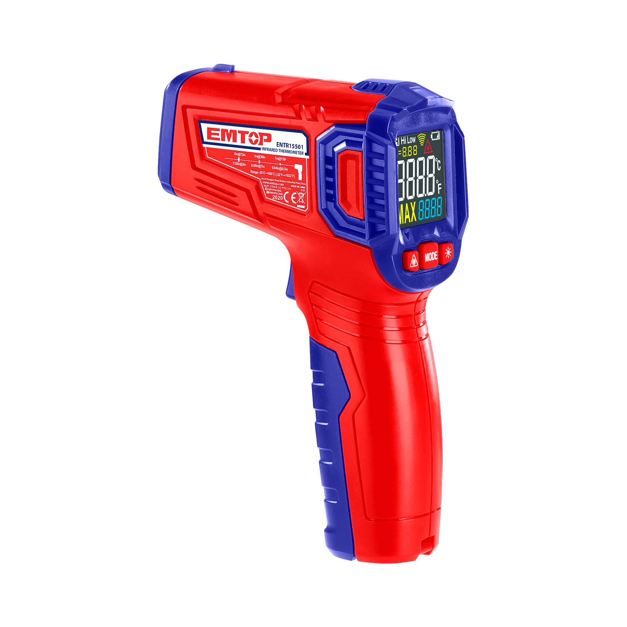 Termómetro Digital Infrarrojo –30°C a 550°C | Precisión para Cocina, Industria y Automotriz - LA CASA DEL TELEFONO