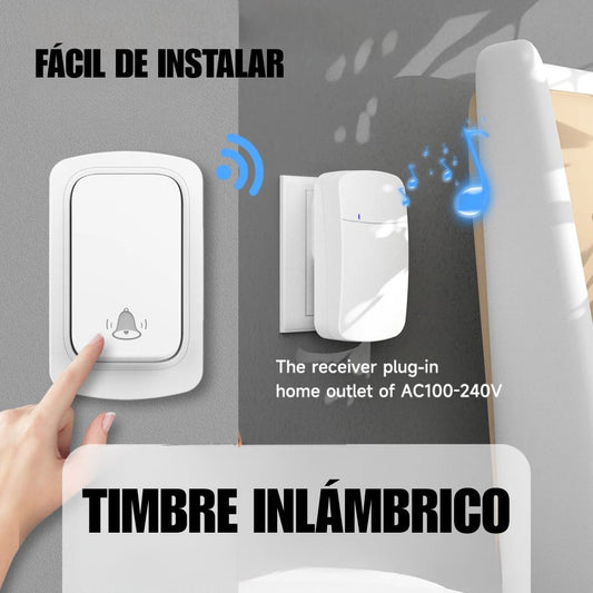 Timbre Inalámbrico 1 Transmisor y 2 Receptores