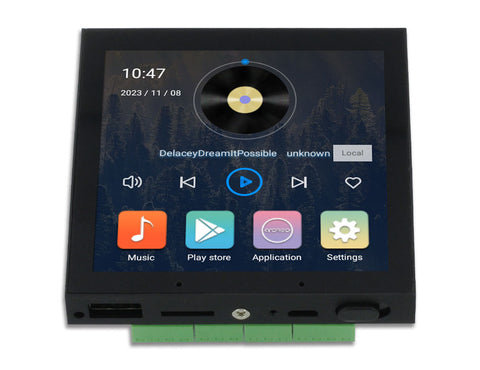 Controlador de música de fondo Android, 2 zonas, Wifi, Bluetooth TL-JX805