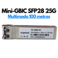 Transceptor Mini GBIC SFP28 LC 25G Dúplex 850nm 100 metros