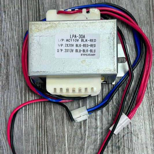 Transformador potencia LPA-30A 110VAC 2x20V 2x13V amplificador PA audio 