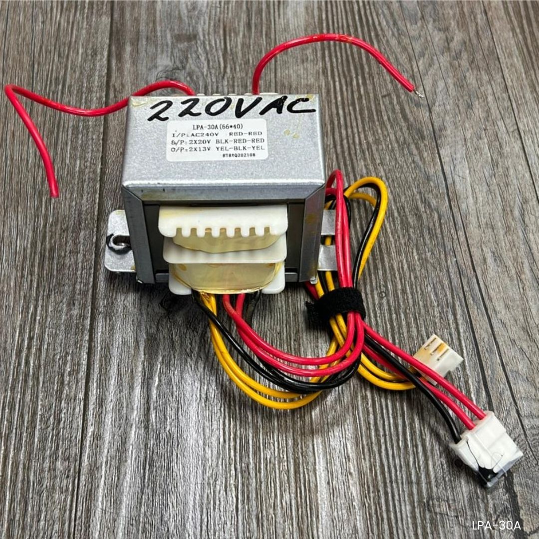Transformador de potencia LPA-30A AC240V salida 2x20V y 2x13V para equipos 