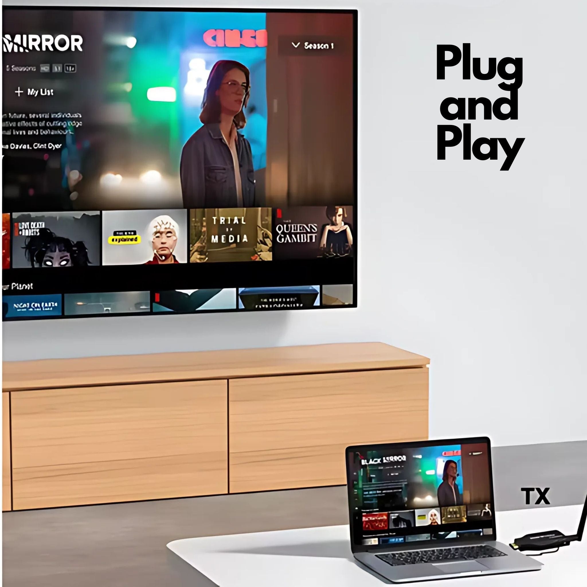 Kit de transmisor y receptor HDMI inalámbrico de largo alcance