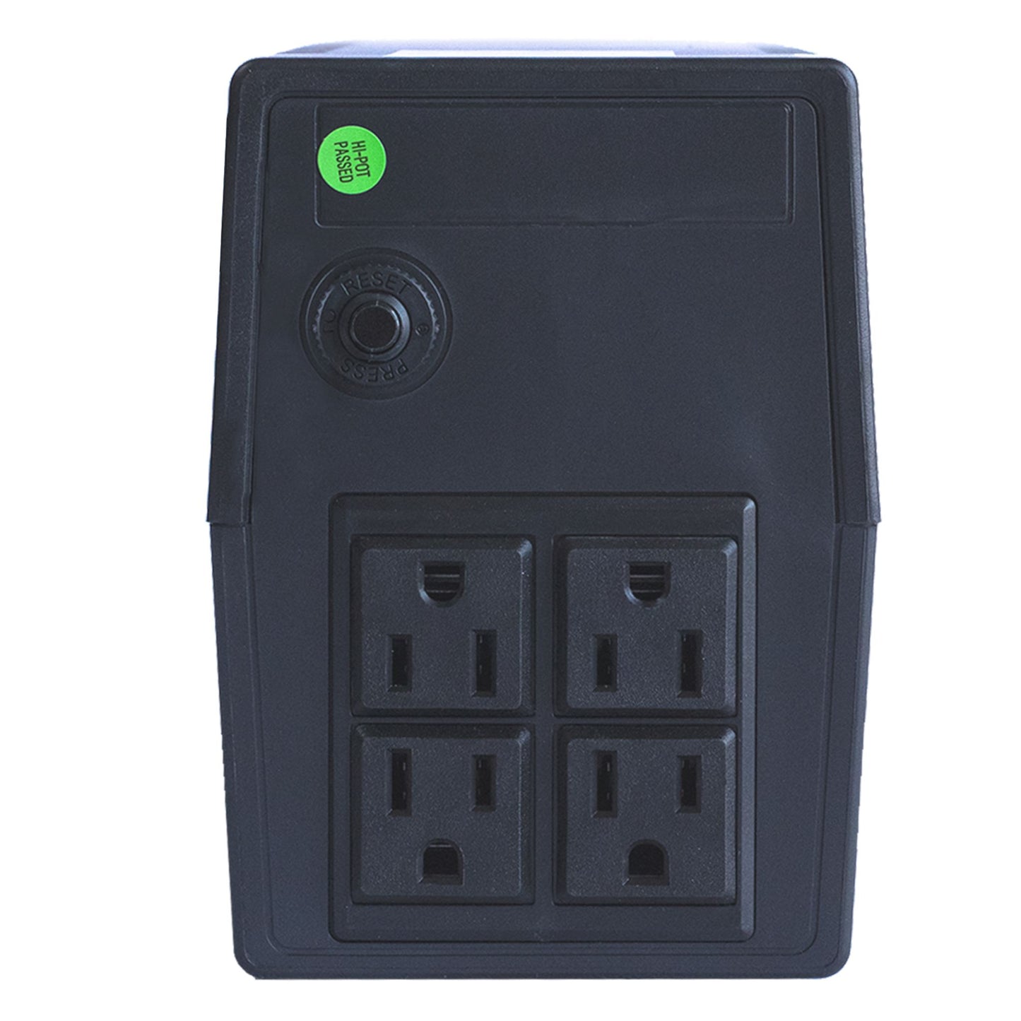 UPS Smartbitt SBNB600 vista posterior tomacorrientes NEMA 5-15R y breaker 