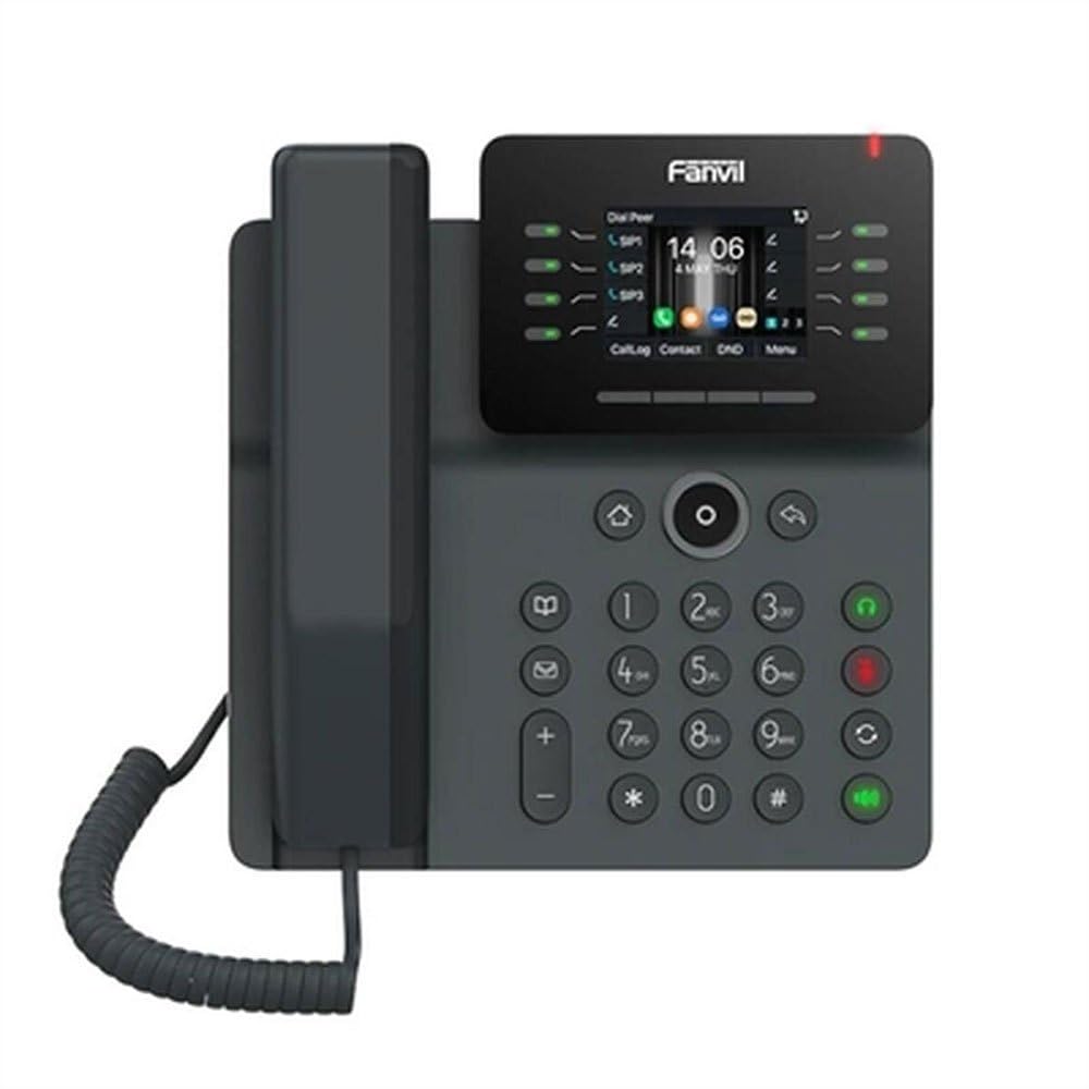 Teléfono IP de alta definición con 6 cuentas SIP PoE Fanvil V63