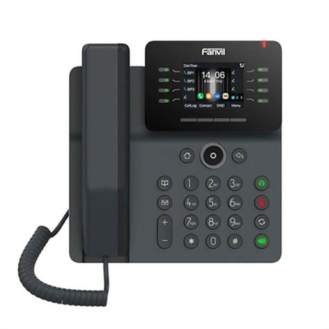 Teléfono IP de alta definición con 6 cuentas SIP PoE Fanvil V63