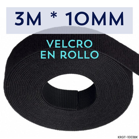 Velcro para cables reutilizable KUWES KRGT-1003BK negro 3M Panamá 