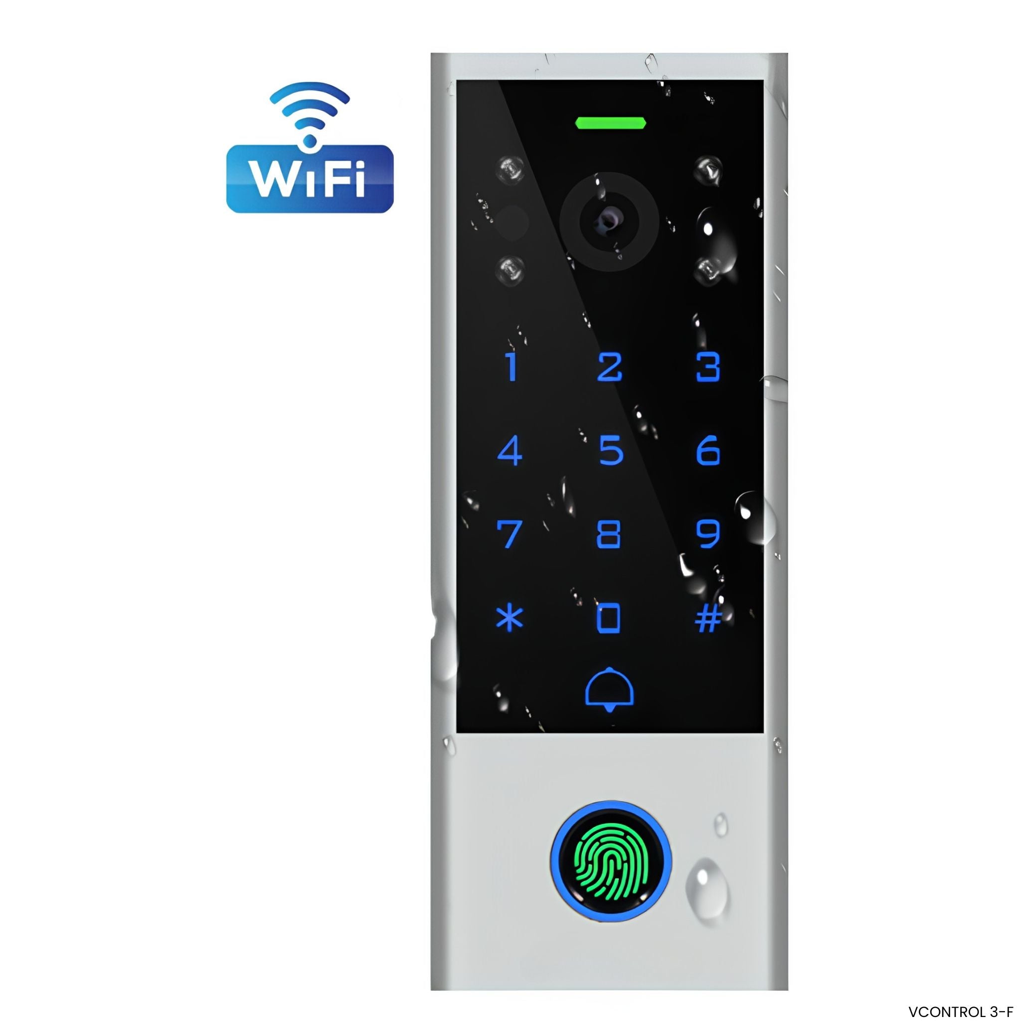 Videoportero WiFi Secukey VCONTROL 3-F cámara 1080P huella EM Tuya IP65