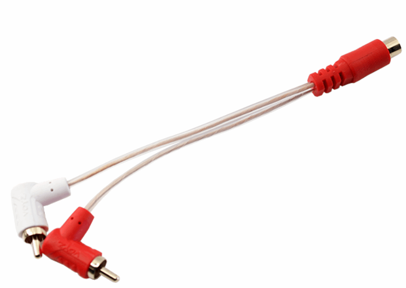 Cable de audio en Y, de 1 RCA hembra a 2 RCA macho – Voyz VZ-135