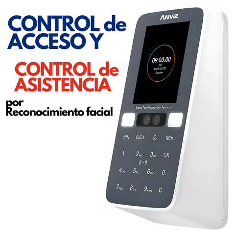 Control de asistencia por Reconocimiento facial, contraseña, tarjetas de proximidad y conexión WIFI – W3 de Anviz