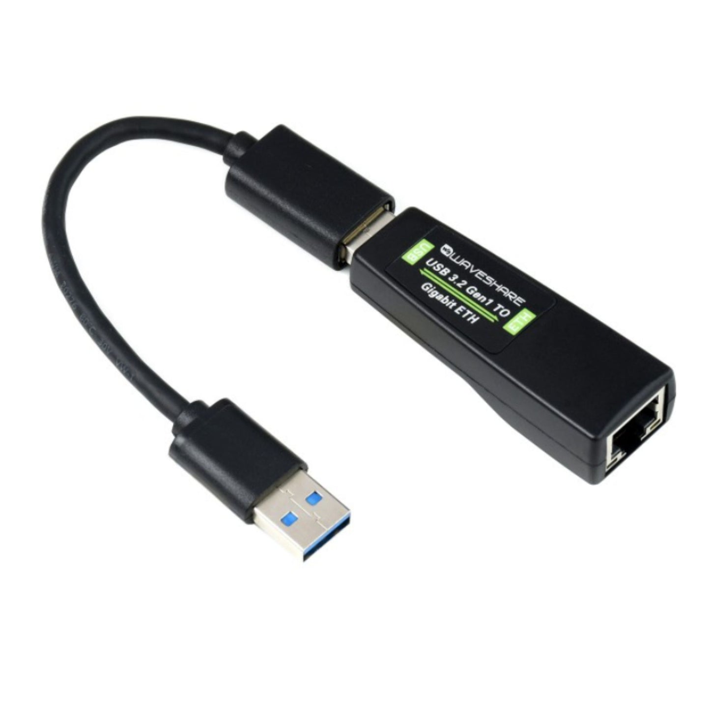 Adaptador USB 3.2 Gigabit Ethernet RJ45 Waveshare RTL8153 plug-and-play 