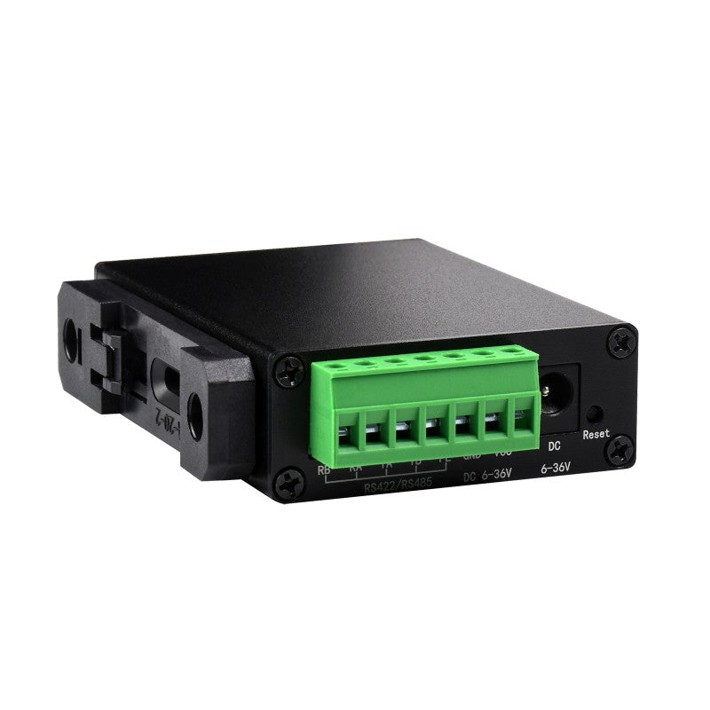 Gateway Modbus MQTT Waveshare montaje riel DIN tablero industrial