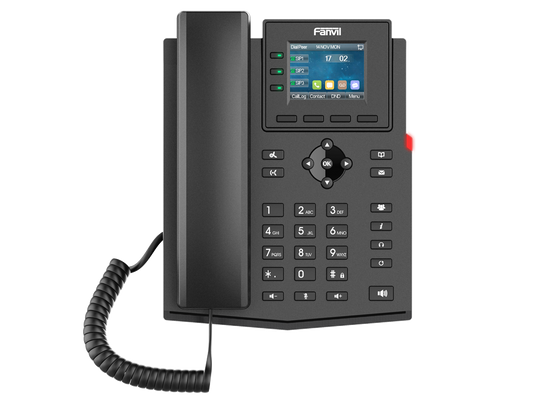 Teléfono IP de 4 cuentas SIP, PoE Fanvil X303G