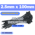 Zunchos negros UV 3.9” grado industrial Kuwes KSGT-100WMC