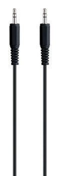 Cable de audio estéreo de 12" de largo, conector 3.5mm en ambos extremos
