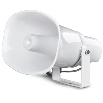 Bocina tipo trompeta de 10W / 20W, línea de 70-100V, para Sistemas PA, en color blanco – LHJ-804