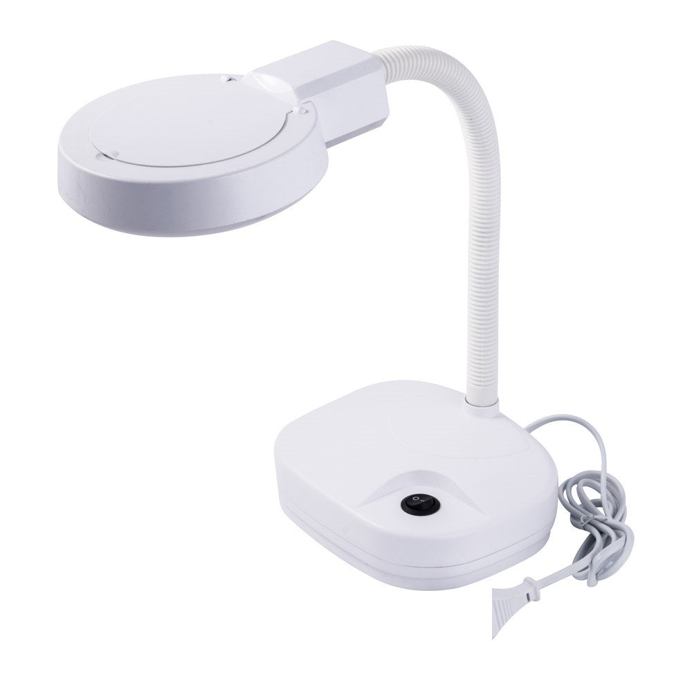 Lámpara de escritorio con lupa y cuello flexible – 8611-D