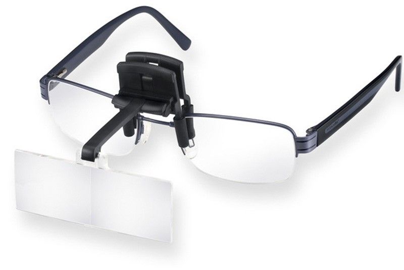Lupa con pinza 4 lentes intercambiables para montaje en aros – MG10070