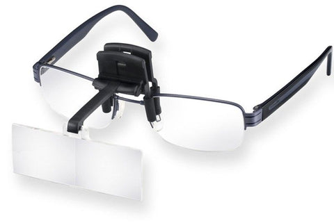 Lupa con pinza 4 lentes intercambiables para montaje en aros – MG10070