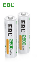 Pilas Recargables EBL AA HR6 Ni-MH 2800mAh 1.2V – Pack x2