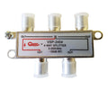 Splitter para TV satelital de 4 vías, horizontal, 3Ghz - Quest VSP-2404