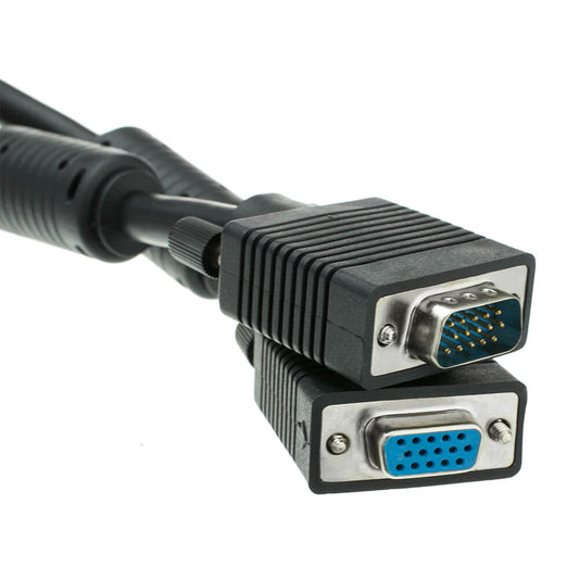 Extensión para cable de monitor SVGA (macho-hembra), shield, de 50 pies de largo - Quest NCC-9350