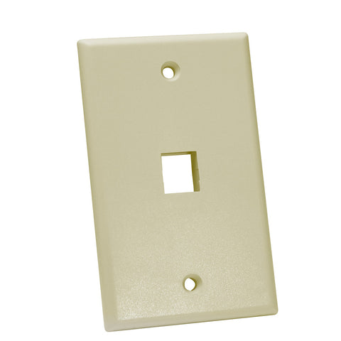 Tapa de pared de 1 puerto en color marfil – Quest NFP-1017