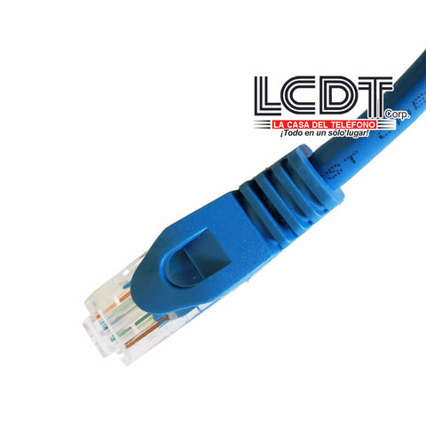 NPC-1200 – QUEST Patch Cord UTP CAT5e Azul, 100 Pies