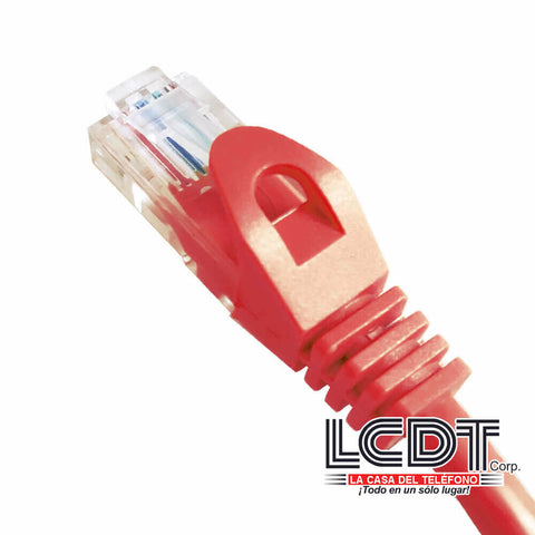 NPC-1305 – QUEST Patch Cord UTP CAT5e Rojo, 5 Pies