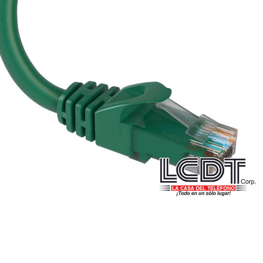 NPC-1650 – QUEST Patch Cord UTP CAT5e Verde, 50 Pies
