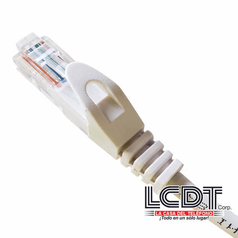 NPC-1800 – QUEST Patch Cord UTP CAT5e Blanco, 100 Pies