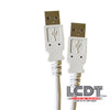 Quest NUB-3010 – Cable USB-A (M) a USB-A (M) de 10 pies de longitud