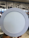 Panel LED redondo de 12 watts, luz amarilla, empotrable, acabado en color blanco, 100-277V – TekLed 165-036082