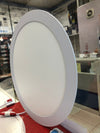 Panel LED redondo de 24 watts, luz blanca, empotrable, acabado en color blanco, 100-277V – TekLed 165-036174