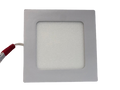 Panel LED cuadrado de 6 watts, luz neutra, empotrable, acabado en color blanco, 100-277V – TekLed 165-036243