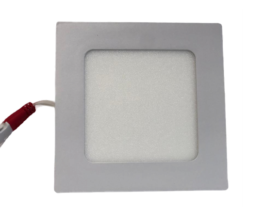 Panel LED cuadrado de 6 watts, luz neutra, empotrable, acabado en color blanco, 100-277V – TekLed 165-036243