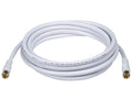 Cable coaxial RG6 blanco para TV de 12 pies de longitud – Miyako M-217-12G