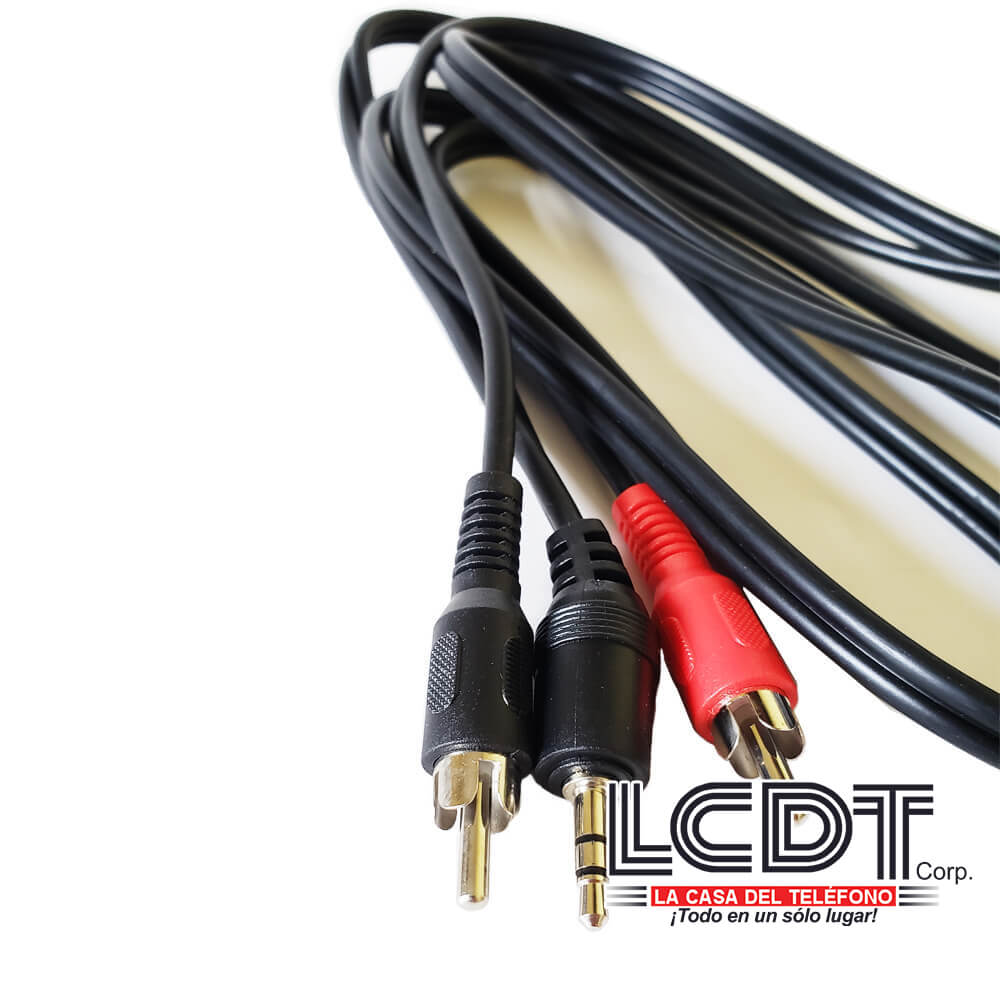 Cable M-281 de 3.5mm estéreo a 2 RCA